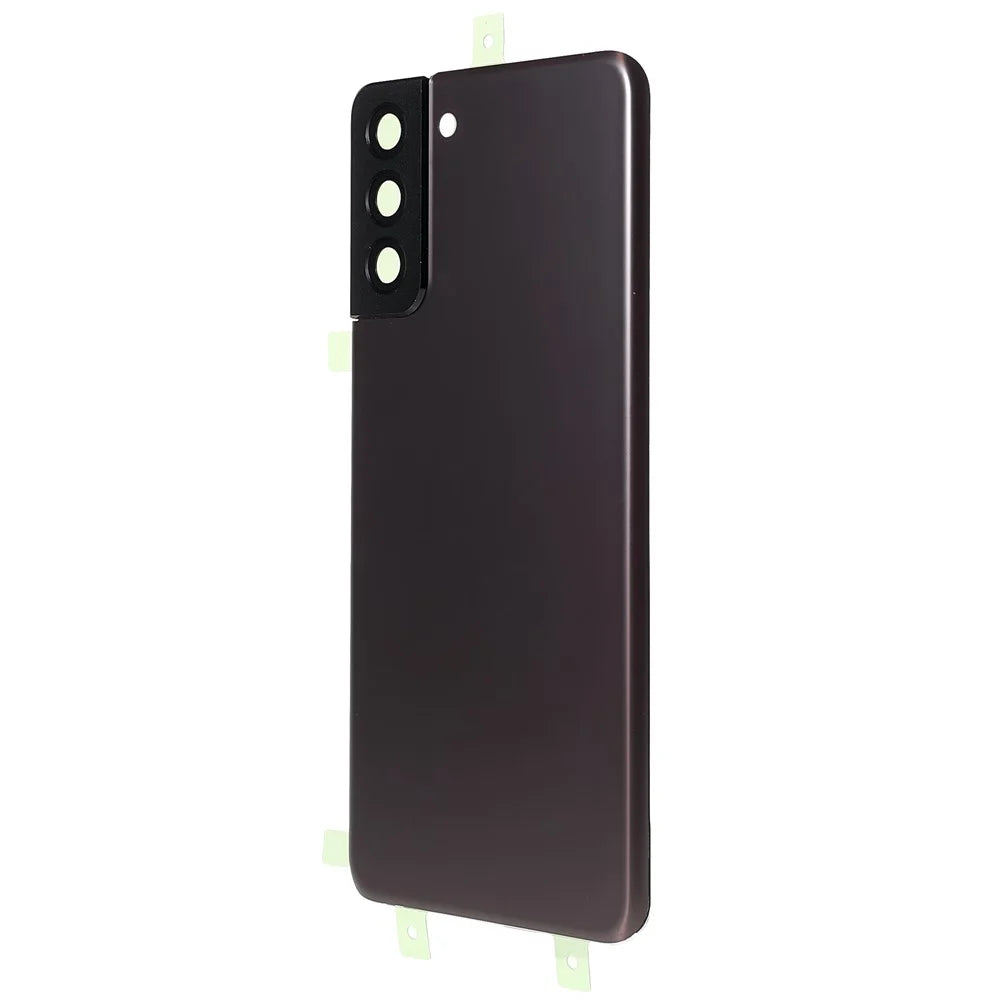 For Samsung Galaxy S21+ 5G Housing Battery Door Back Cover Replacement Parts with Camera Ring Cover (without Logo) - Brown - 3