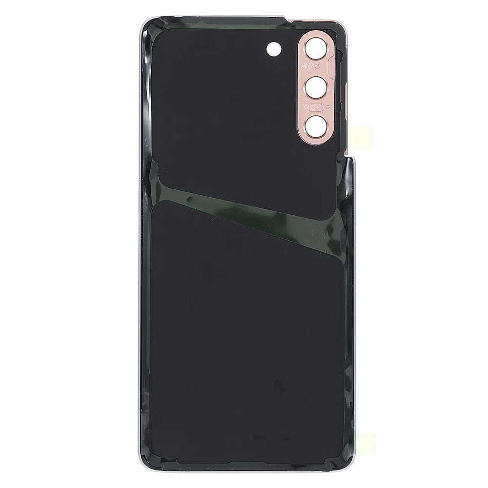 For Samsung Galaxy S21 4G/5G Housing Battery Door Back Cover Replacement Parts with Camera Ring Cover (without Logo) - Purple - 4
