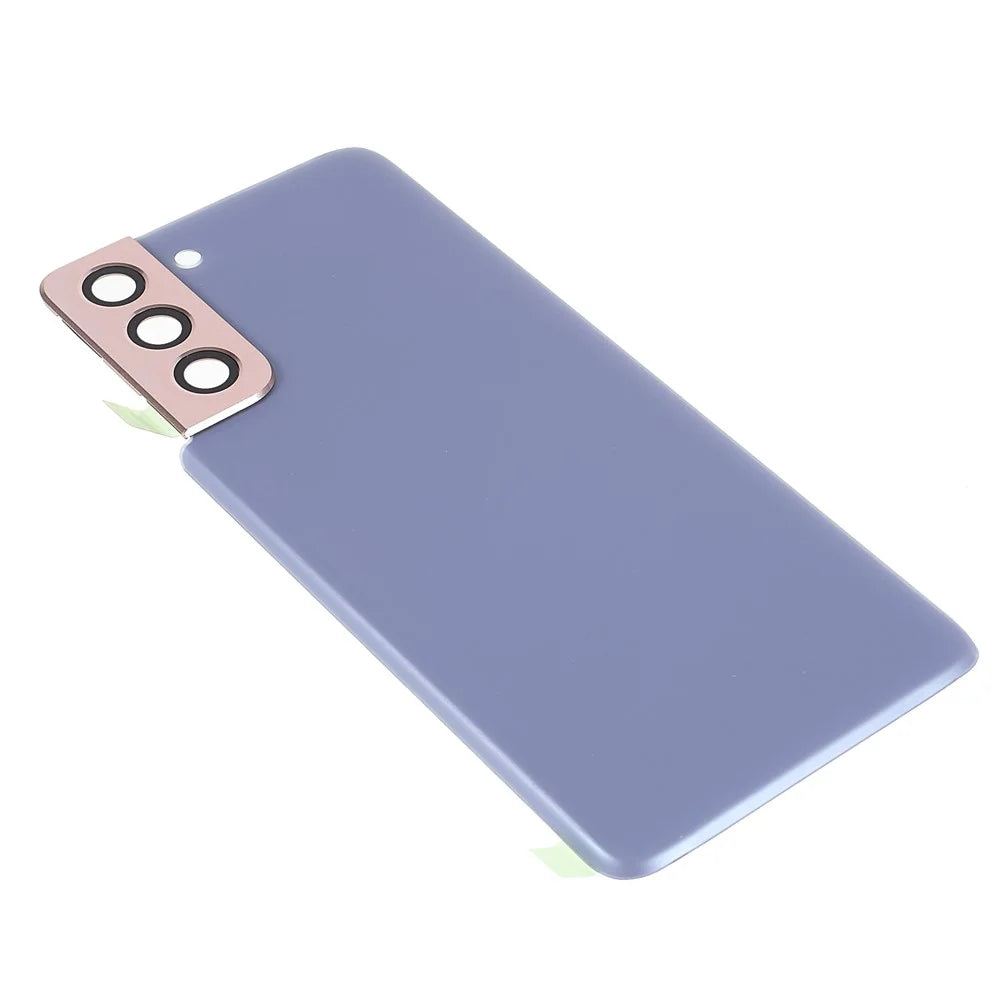 For Samsung Galaxy S21 4G/5G Housing Battery Door Back Cover Replacement Parts with Camera Ring Cover (without Logo) - Purple - 5