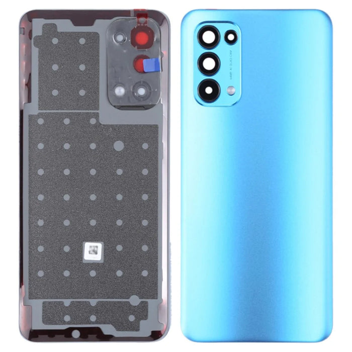 For Oppo Reno5 5G / Find X3 Lite PEGM00, PEGT00, CPH2145 OEM Back Battery Housing Cover with Camera Ring Lens Cover Part - Blue - 1