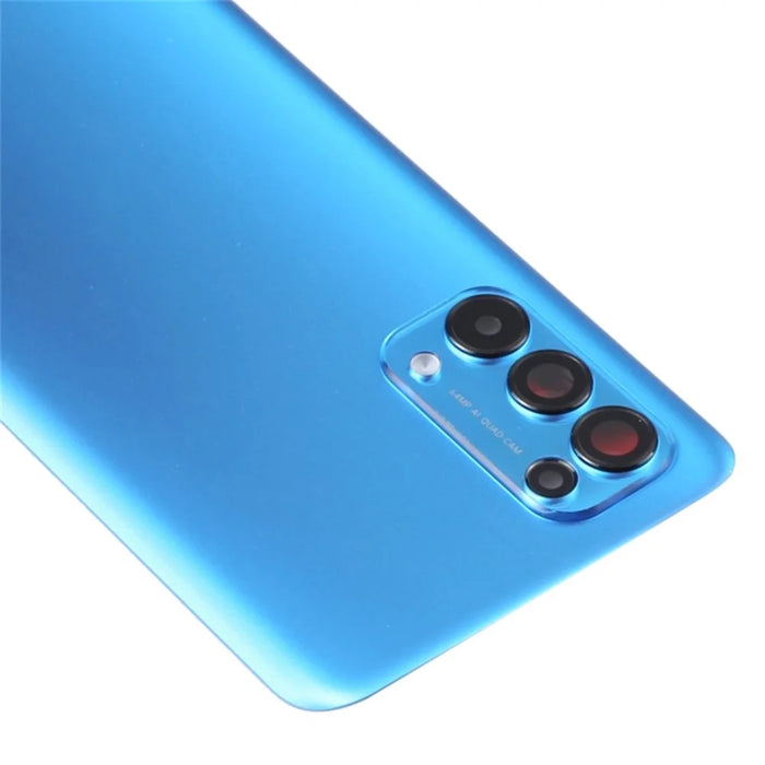 For Oppo Reno5 5G / Find X3 Lite PEGM00, PEGT00, CPH2145 OEM Back Battery Housing Cover with Camera Ring Lens Cover Part - Blue - 4