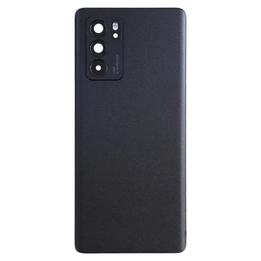 For Oppo Reno6 Pro 5G PEPM00, CPH2249 OEM Back Battery Housing Cover with Camera Ring Lens Cover Part - Black - 3