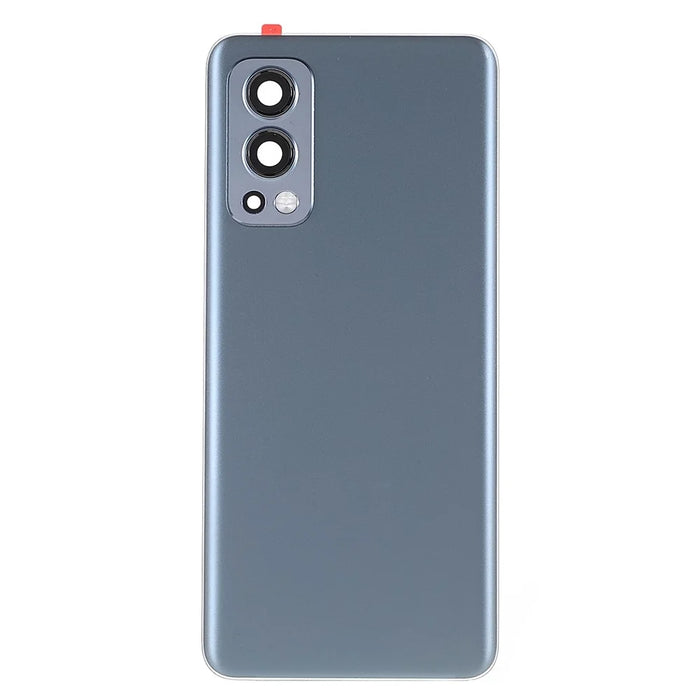 For OnePlus Nord 2 5G OEM Battery Back Cover Rear Door Housing Replacement with Camera Lens Ring Cover - Grey - 2