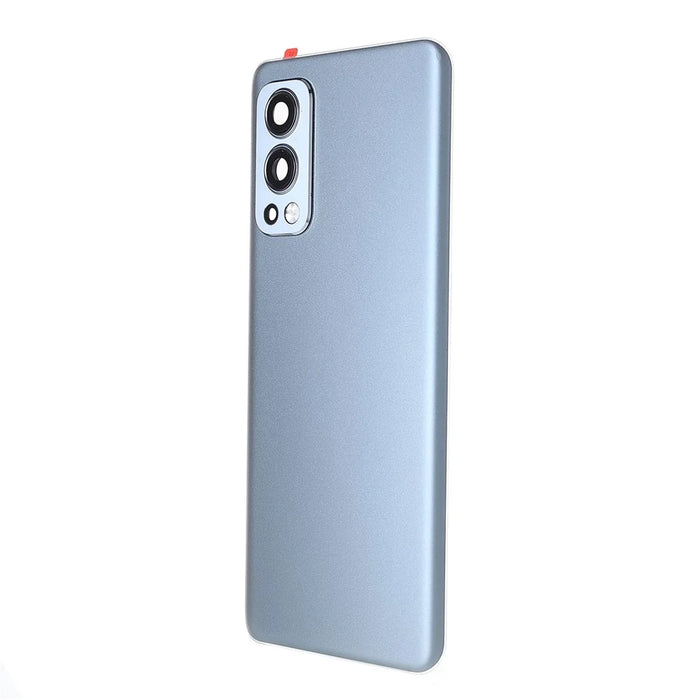 For OnePlus Nord 2 5G OEM Battery Back Cover Rear Door Housing Replacement with Camera Lens Ring Cover - Grey - 3