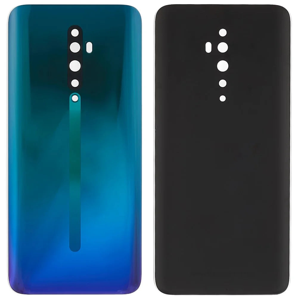 For Oppo Reno2 Z Cell Phone Back Battery Housing Cover Replacement Parts (without Logo) - Green - 1