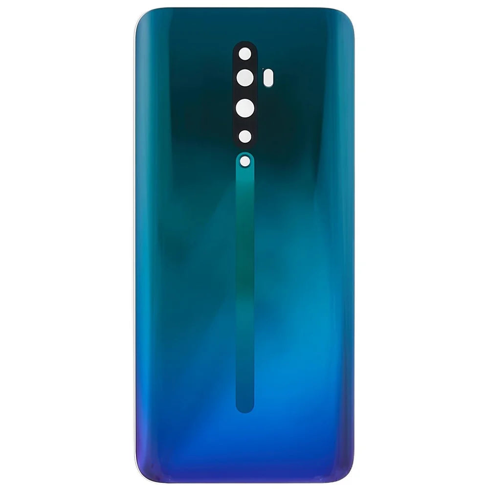 For Oppo Reno2 Z Cell Phone Back Battery Housing Cover Replacement Parts (without Logo) - Green - 2