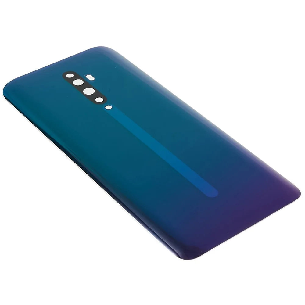 For Oppo Reno2 Z Cell Phone Back Battery Housing Cover Replacement Parts (without Logo) - Green - 5