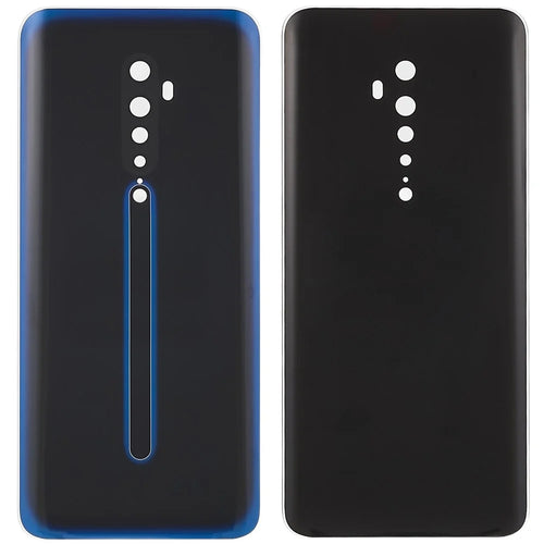 For Oppo Reno2 Phone Back Battery Housing Cover Replacement Parts (without Logo) - Black - 1