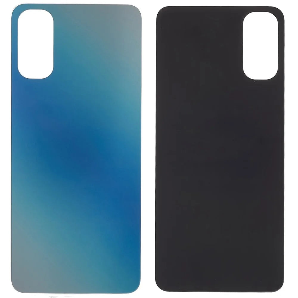 For Oppo Reno4 4G Phone Back Battery Housing Cover Replacement Parts (without Logo) - Blue - 1