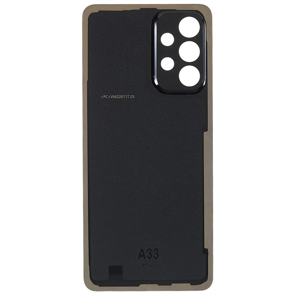 For Samsung Galaxy A33 5G OEM Plastic Battery Back Cover Replacement - Black - 3