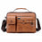 WEIXIER  D234 PU Leather Men's Messenger Bag Shoulder Bag Satchel Briefcase with Earphone Hole - Light Brown - 2