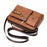 WEIXIER  D234 PU Leather Men's Messenger Bag Shoulder Bag Satchel Briefcase with Earphone Hole - Light Brown - 3