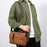 WEIXIER  D234 PU Leather Men's Messenger Bag Shoulder Bag Satchel Briefcase with Earphone Hole - Light Brown - 7