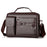 WEIXIER D235 Men's Messenger Bag Business PU Leather Crossbody Bag Fashionable Travel Bag Water-resistant Travel Accessories - Brown - 1