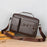 WEIXIER D235 Men's Messenger Bag Business PU Leather Crossbody Bag Fashionable Travel Bag Water-resistant Travel Accessories - Brown - 6