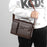 WEIXIER D235 Men's Messenger Bag Business PU Leather Crossbody Bag Fashionable Travel Bag Water-resistant Travel Accessories - Brown - 7