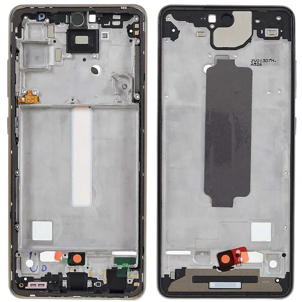 For Samsung Galaxy A52 4G A525F / A52 5G A526B OEM Front Housing Frame Repair Part (without Logo) - Awesome White - 1