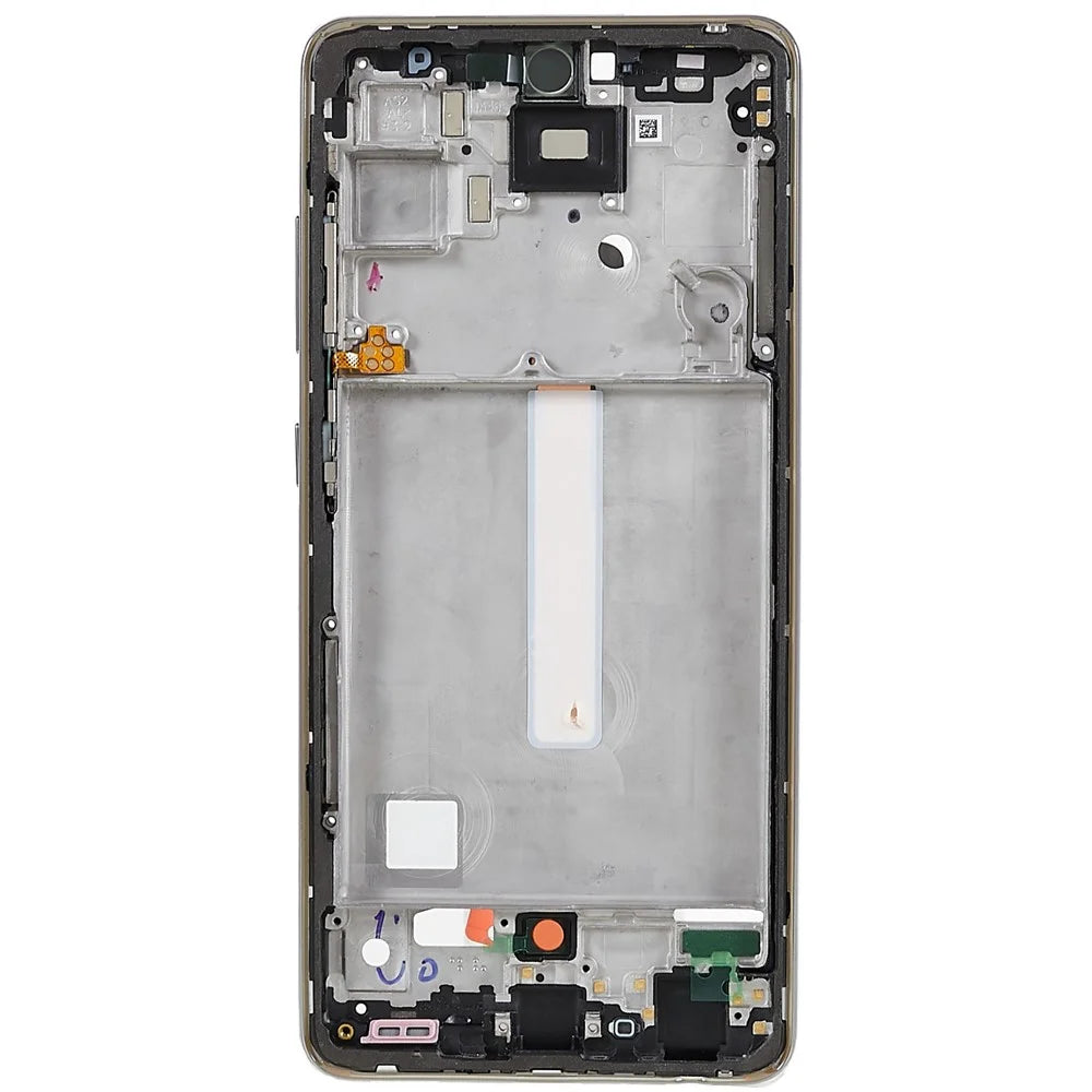 For Samsung Galaxy A52 4G A525F / A52 5G A526B OEM Front Housing Frame Repair Part (without Logo) - Awesome White - 2