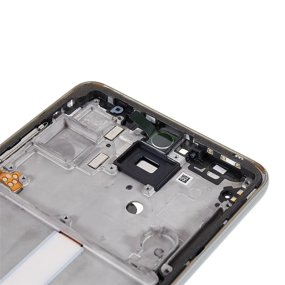 For Samsung Galaxy A52 4G A525F / A52 5G A526B OEM Front Housing Frame Repair Part (without Logo) - Awesome White - 7