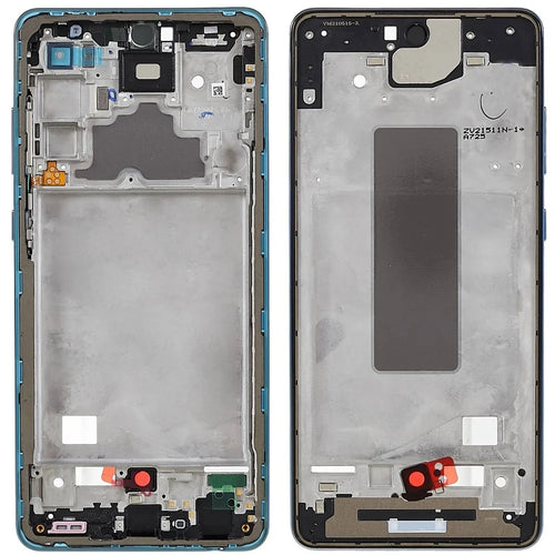 For Samsung Galaxy A72 4G A725F OEM Front Housing Frame Repair Part (without Logo) - Awesome Blue - 1
