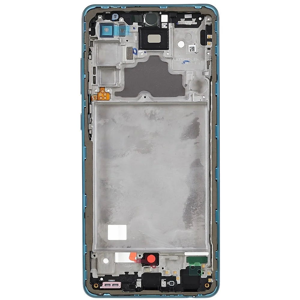 For Samsung Galaxy A72 4G A725F OEM Front Housing Frame Repair Part (without Logo) - Awesome Blue - 2