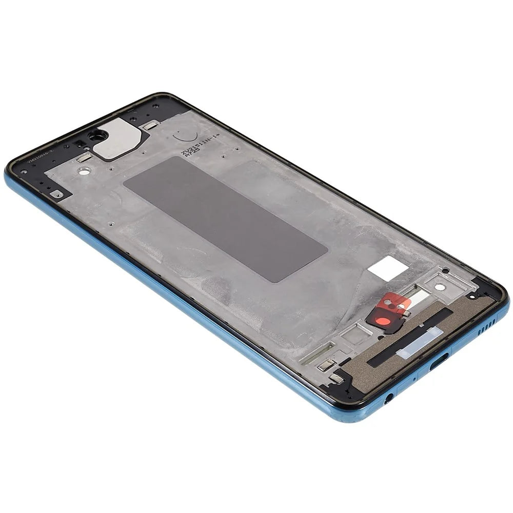 For Samsung Galaxy A72 4G A725F OEM Front Housing Frame Repair Part (without Logo) - Awesome Blue - 4