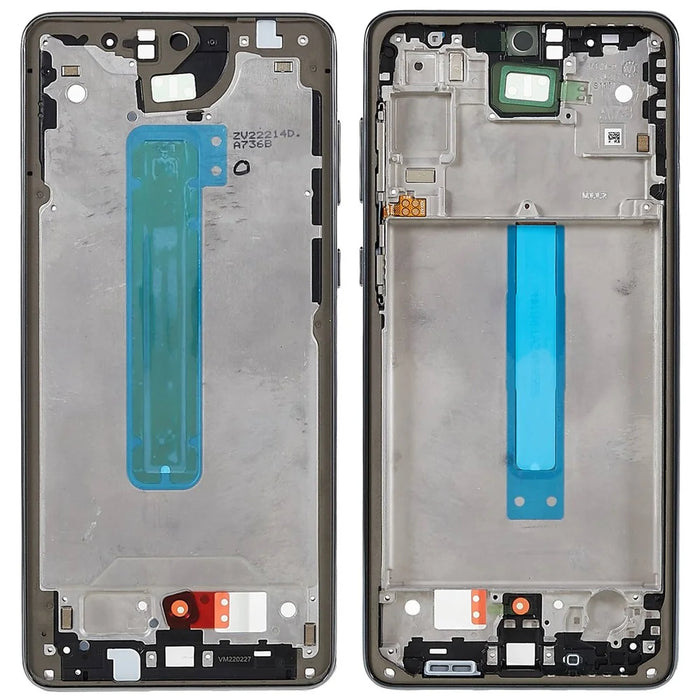 For Samsung Galaxy A73 5G A736B OEM Front Housing Frame Repair Part (without Logo) - Grey - 1