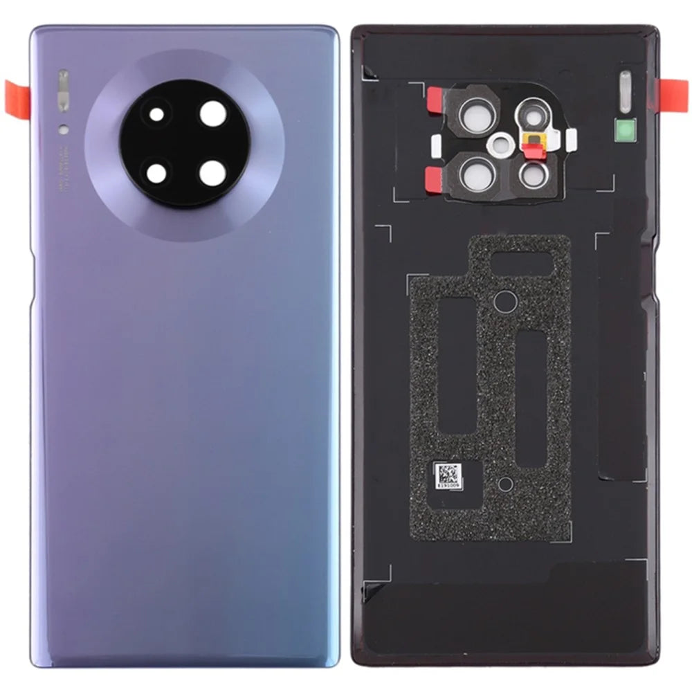 For Huawei Mate 30 Pro 4G/5G Battery Housing Back Cover with Camera Ring Lens Cover Replacement (without Logo) - Silver - 1