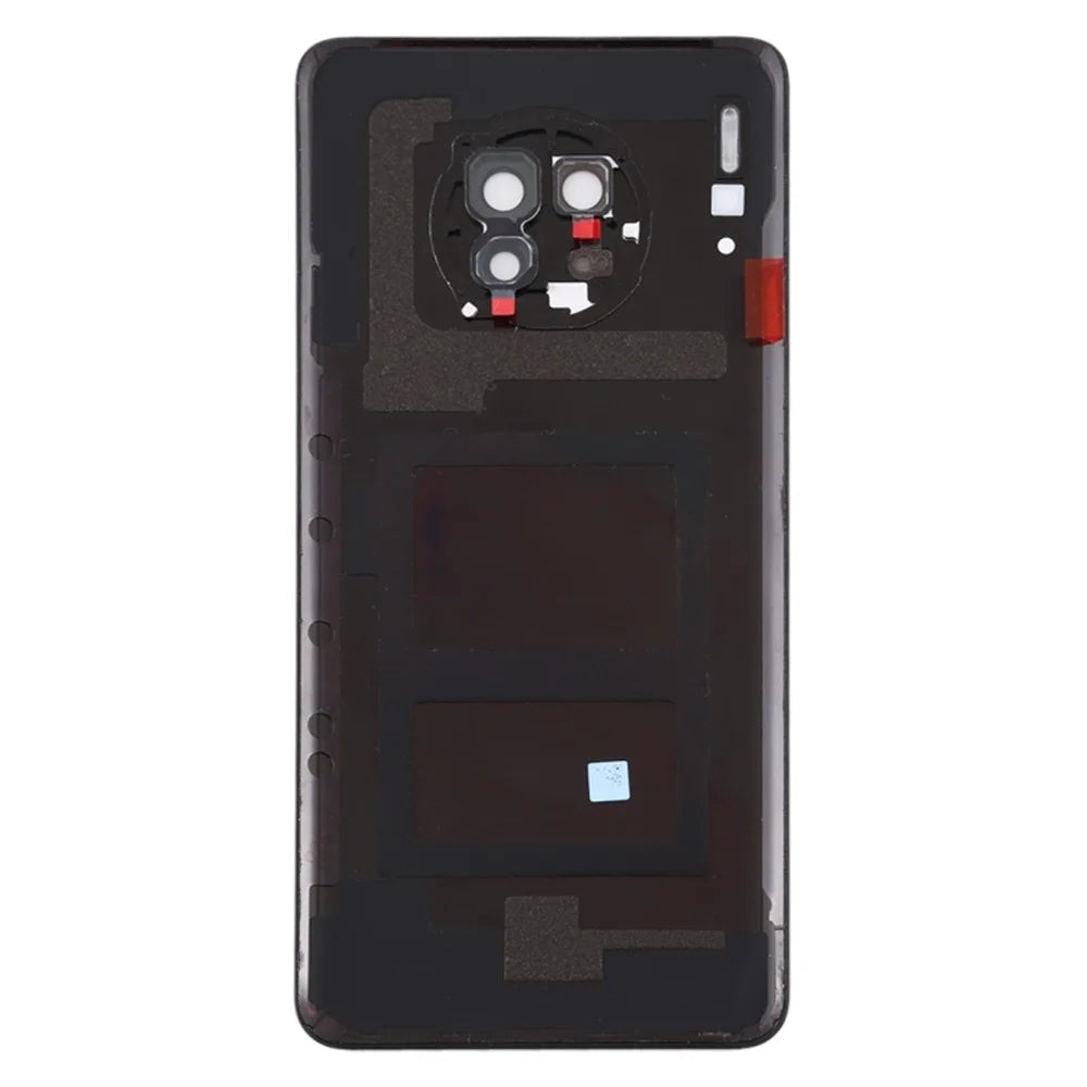 For Huawei Mate 30 4G/5G Battery Housing Back Cover with Camera Ring Lens Cover Replacement (without Logo) - Black - 3