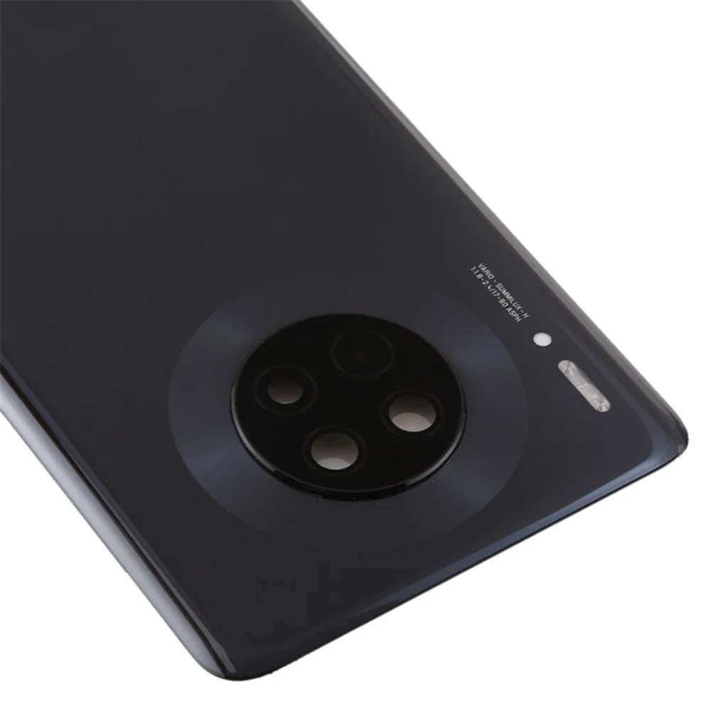 For Huawei Mate 30 4G/5G Battery Housing Back Cover with Camera Ring Lens Cover Replacement (without Logo) - Black - 4