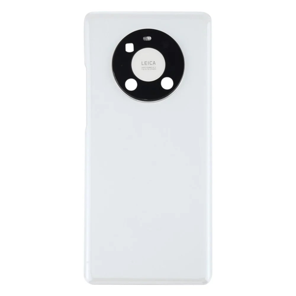 For Huawei Mate 40 Pro 4G/5G Battery Housing Back Cover with Camera Ring Lens Cover Replacement (without Logo) - White - 2