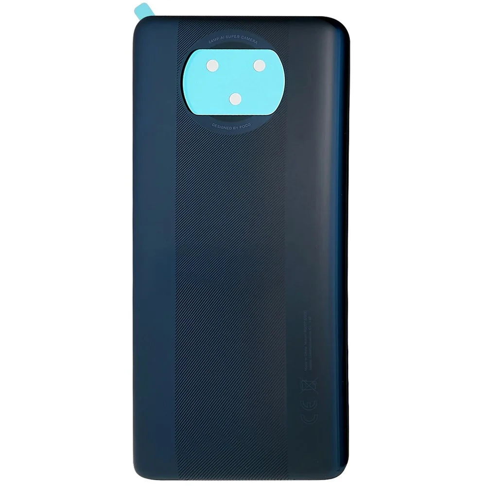 For Xiaomi Poco X3/Poco X3 NFC M2007J20CG, M2007J20CT OEM Battery Door Cover Replacement Part - Black - 2