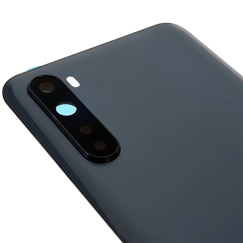 For OnePlus Nord OEM Battery Housing Cover Repair Part + Camera Lens Cover - Black - 6