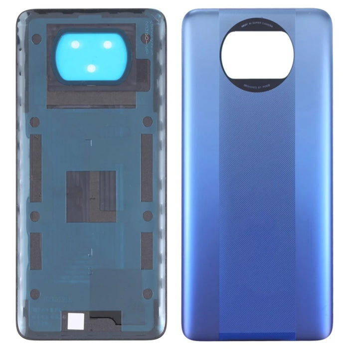 For Xiaomi Poco X3 Pro M2102J20SG OEM Battery Door Cover Replacement Part - Blue - 1