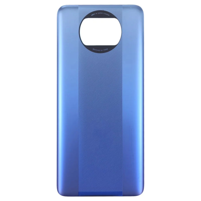 For Xiaomi Poco X3 Pro M2102J20SG OEM Battery Door Cover Replacement Part - Blue - 2