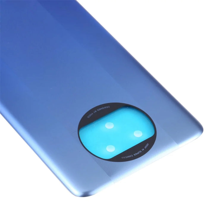 For Xiaomi Poco X3 Pro M2102J20SG OEM Battery Door Cover Replacement Part - Blue - 4