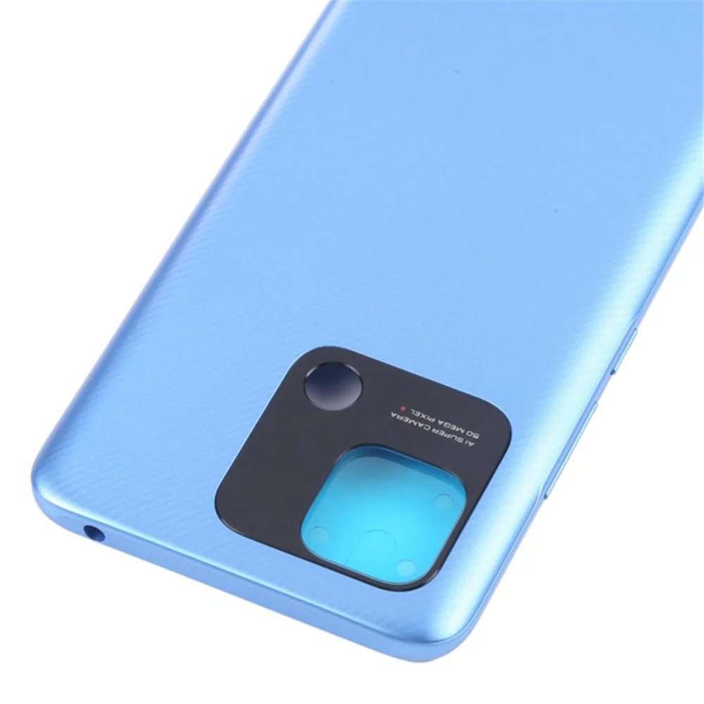 For Xiaomi Redmi 10C 4G / 10 (India) 4G / 10 Power OEM Battery Door Cover Replacement Part - Blue - 4