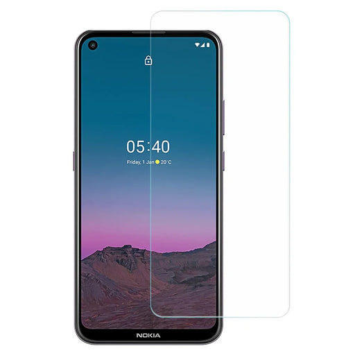 AMORUS High Aluminum-silicon Glass Film for Nokia 5.4, 9H Hardness 2.5D Arc Edge High Transparency Screen Protector - 1