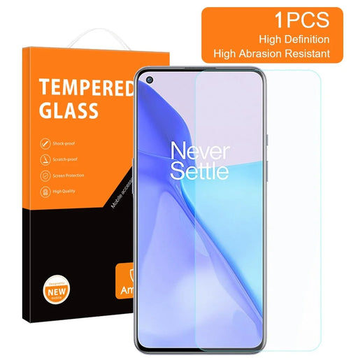 AMORUS High Aluminum-silicon Glass Screen Film for OnePlus 9 (EU / US Version), Anti-explosion 2.5D Arc Edge Screen Protector - 2