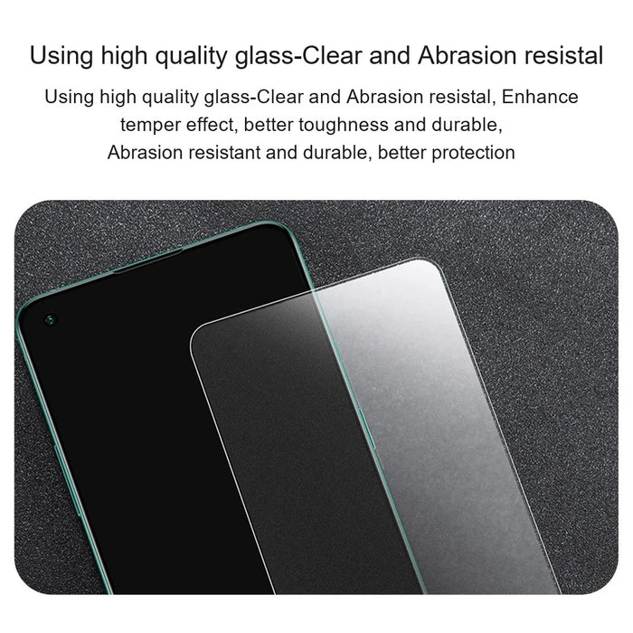 AMORUS High Aluminum-silicon Glass Screen Film for OnePlus 9 (EU / US Version), Anti-explosion 2.5D Arc Edge Screen Protector - 5