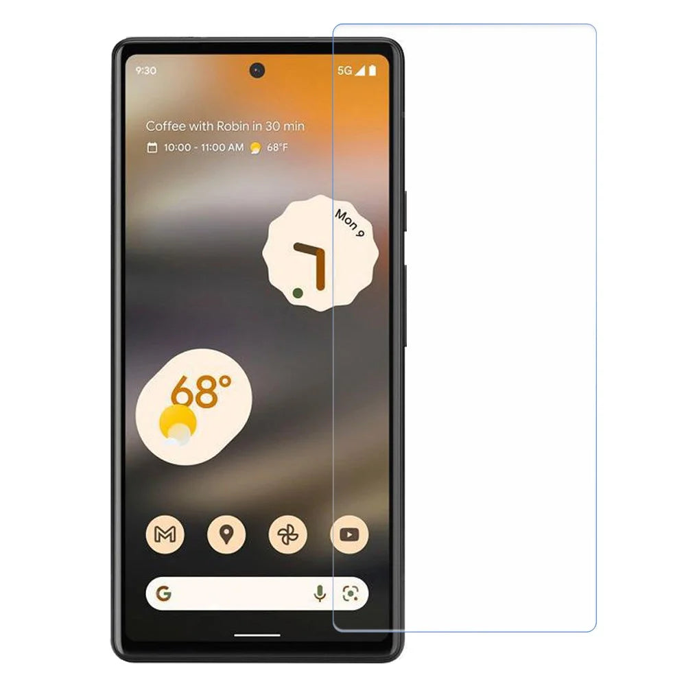 AMORUS 2.5D Arc Edge High Aluminum-silicon Glass Film for Google Pixel 6a, Fingerprint-free Ultra Clear Screen Protector - 1