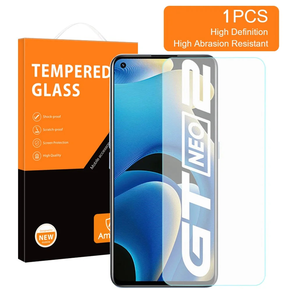 AMORUS For Realme GT Neo2 5G/GT Neo 3T 5G 2.5D Arc Edge High Aluminum-silicon Glass Anti-scratch Explosion-proof Screen Protector - 2