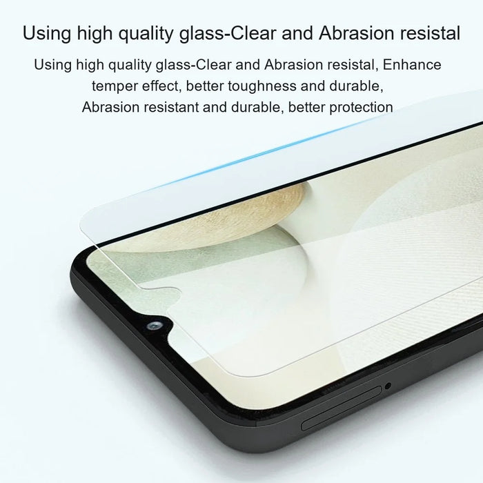 AMORUS For Samsung Galaxy M53 5G High Aluminum-silicon Glass HD Visual 2.5D Arc Edge Anti-explosion Screen Protector - 4