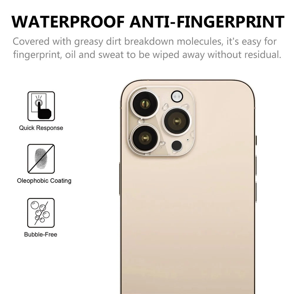 For iPhone 14 Pro Max 6.7 inch High Definition Camera Lens Protector Tempered Glass Anti-explosion Back Lens Film - 2