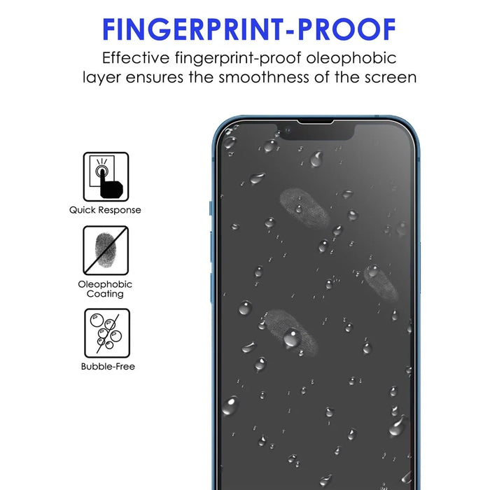 For iPhone 14 6.1 inch Ultra Clear Full Coverage Tempered Glass Screen Protector Anti-explosion Film + Precise Cutout Camera Lens Protector - 2