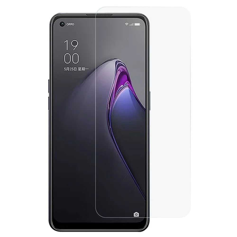 For Oppo Reno8 5G (Global Version) / Reno8 5G 2.5D Arc Edges Ultra Clear Anti-explosion High Aluminum-silicon Glass 9H Phone Screen Protector Film - 1