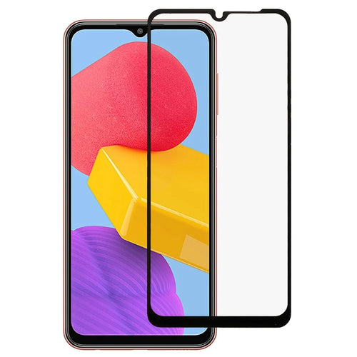 For Samsung Galaxy M13 4G Anti-fingerprint Full Covering Anti-scratch Full Glue Silk Printing Tempered Glass Phone Screen Film - 1