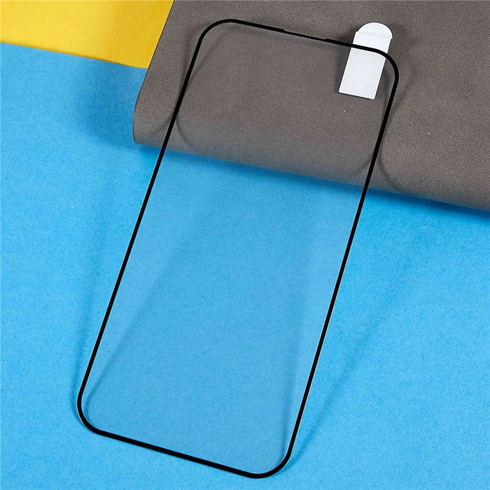 Phone Screen Protector for iPhone 14 Pro Max 6.7 inch, Silk Printing Full Coverage Scratch-resistant HD Clear Full Glue Tempered Glass Film - 3