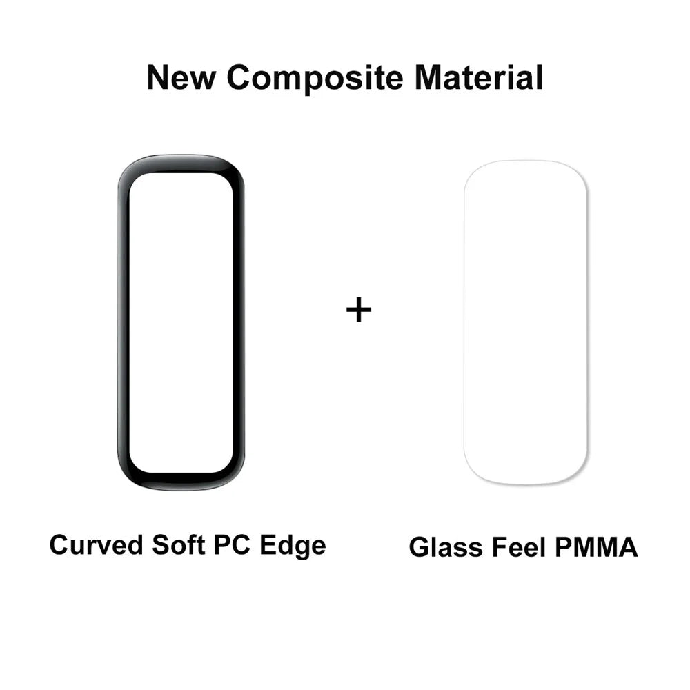 ENKAY HAT PRINCE Full Screen Watch Protector for Samsung Galaxy Fit2, 3D Curved Soft PC Edge + PMMA HD Clear Film - 3