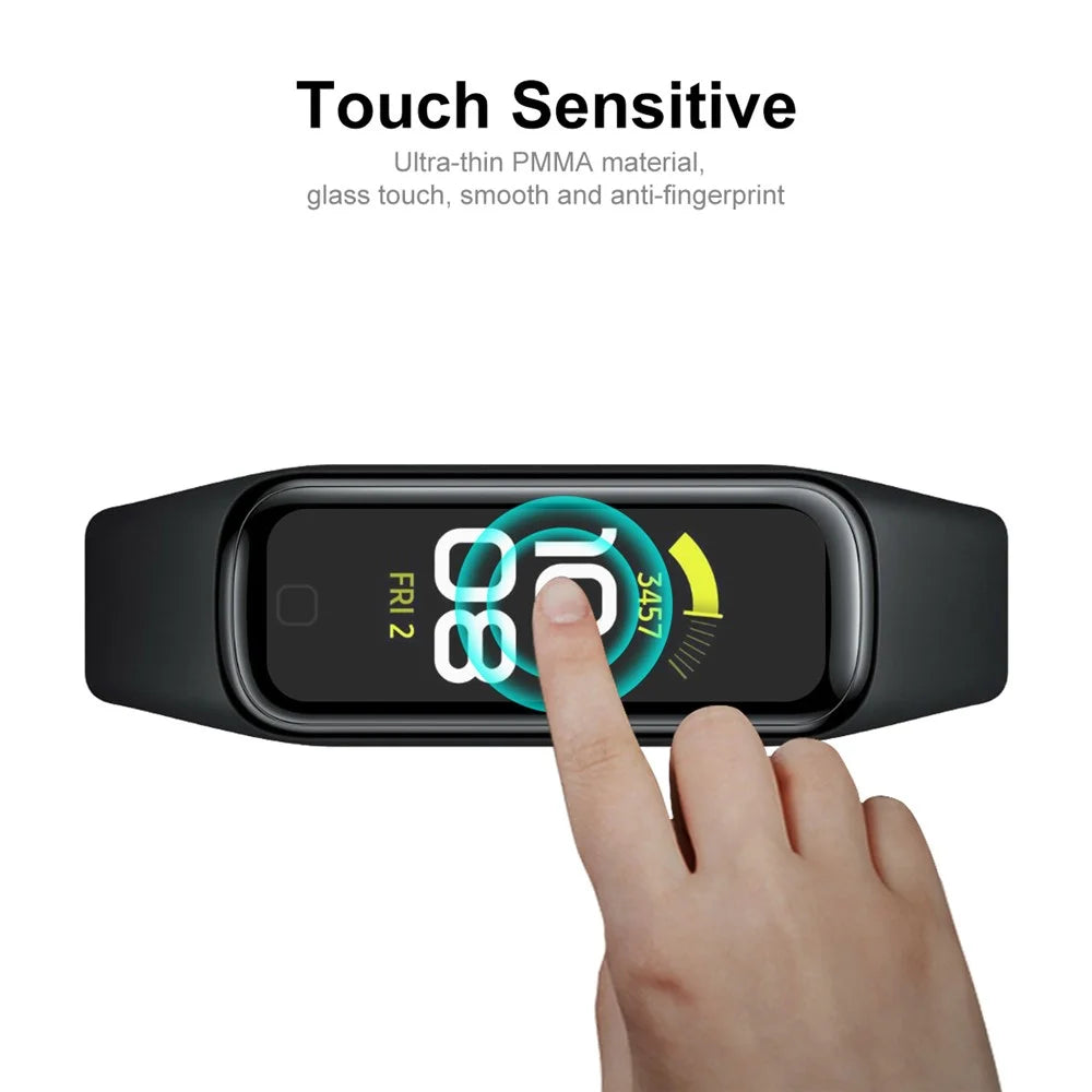 ENKAY HAT PRINCE Full Screen Watch Protector for Samsung Galaxy Fit2, 3D Curved Soft PC Edge + PMMA HD Clear Film - 4